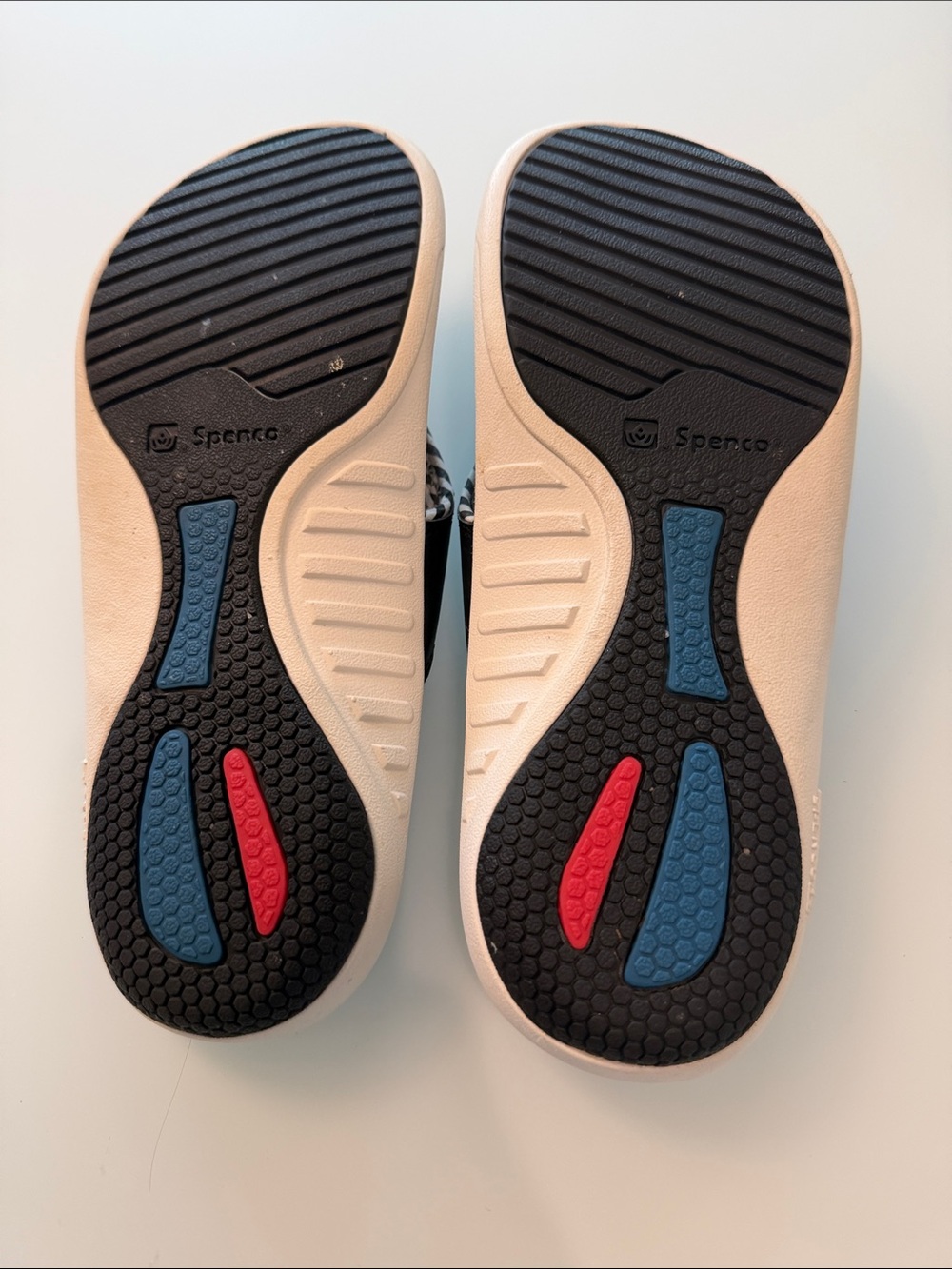 Navy Women's Yumi Thong Sandals with Teal Accent and Navy & White Piping Trim - Picture 5 of 6